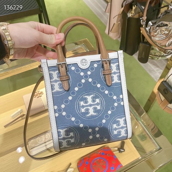 Tory Burch T Monogram Mini Tote Bag